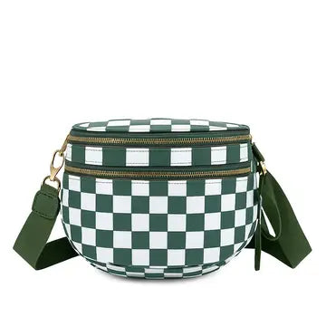 Oversized Double Zip Crossbody Bag