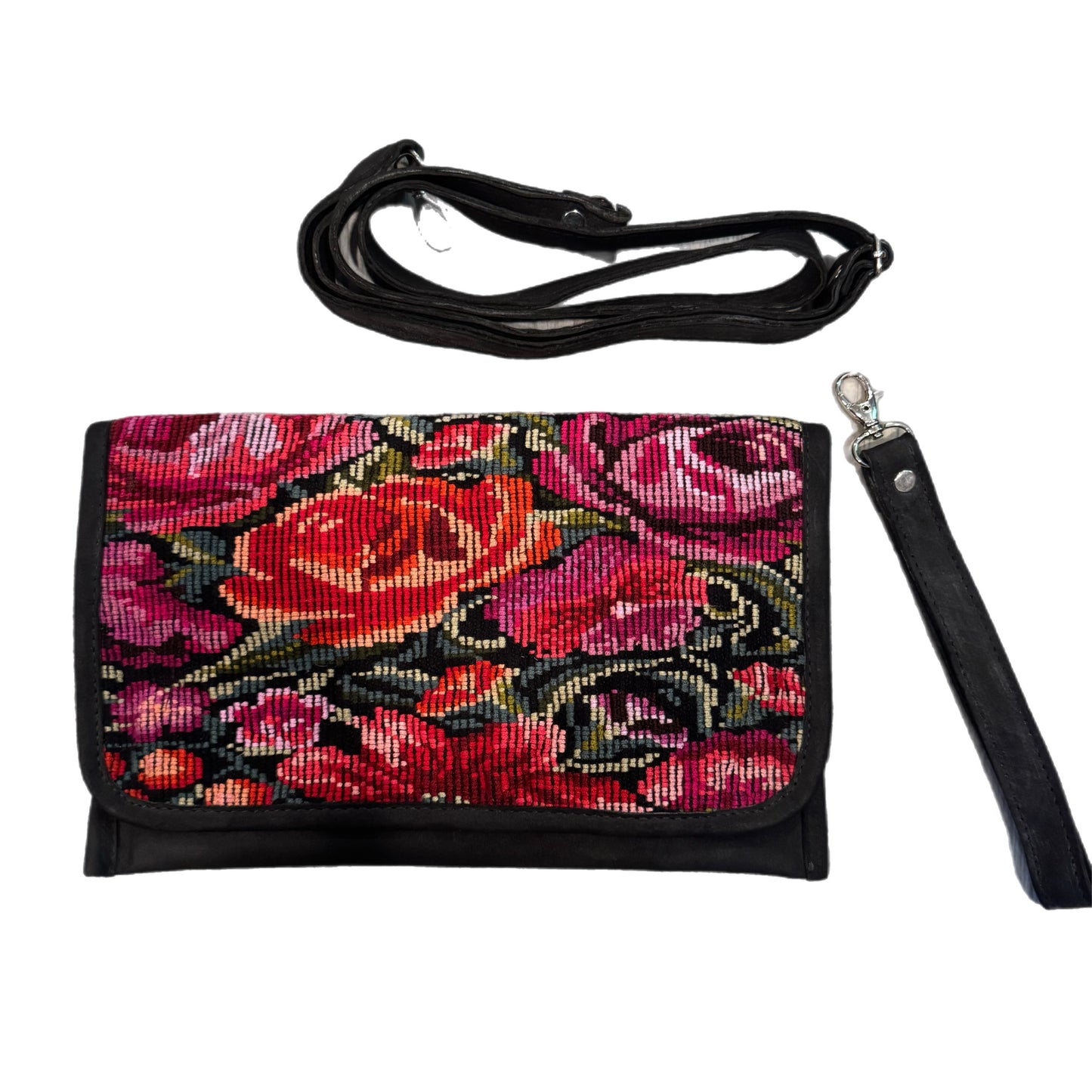 Leather Convertible Clutch