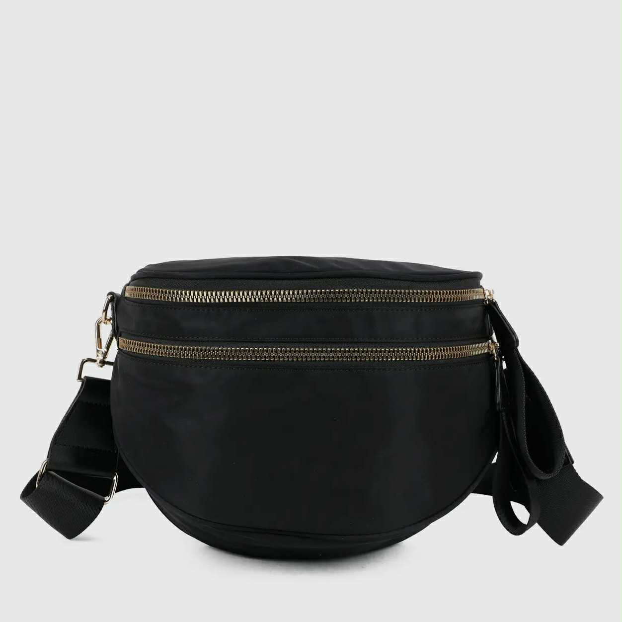 Oversized Double Zip Crossbody Bag