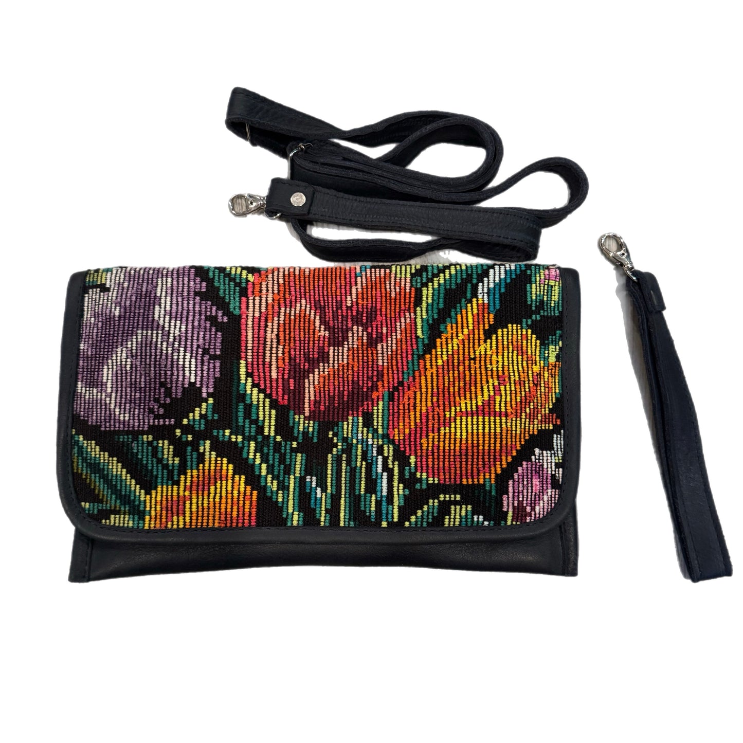 Leather Convertible Clutch