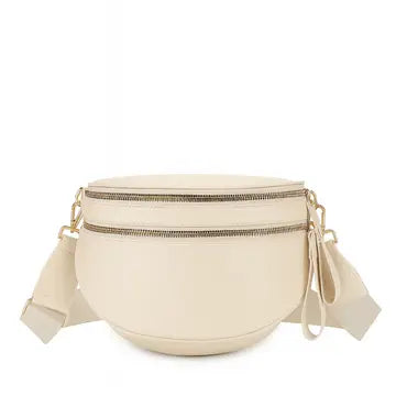 Oversized Double Zip Crossbody Bag