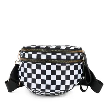 Oversized Double Zip Crossbody Bag